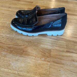 Vionic Kensley Loafer Black Patent Leather Shoes Women’s Size 8.5 8 1/2 Slip On
